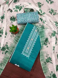 Panzora Floral Printed Cotton Unstitched Dress Material