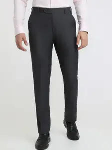 Raymond Men Contemporary Fit Flat Front Formal Trousers