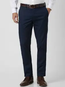 Van Heusen Men Printed Slim Fit Trousers