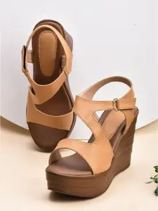 Froh Feet Women Solid Casual Synthetic Wedge Sandals