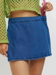 FREAKINS Dark Blue Denim Skorts