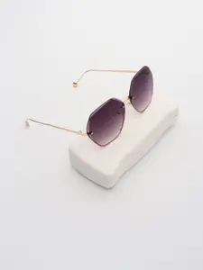 PELLE LUXUR Women Oversized Sunglasses with UV Protected Lens PL25GS318