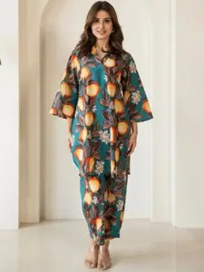 all about you Floral Printed Top With Trousers Co-Ords