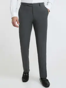 Raymond Men Contemporary Fit Flat Front Formal Trousers