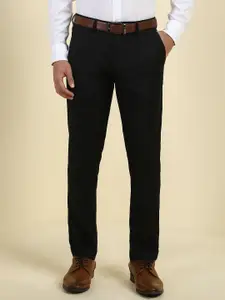 Allen Solly Men Solid Regular Fit Mid-Rise Formal Trousers