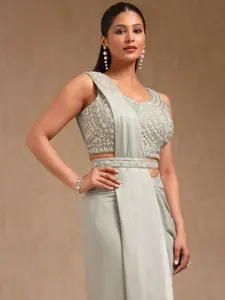 Soch Women Beads and Stones Ready to Wear Saree