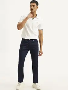 Levis Men Slim Fit Mid-Rise Clean Look No Fade Stretchable Jeans