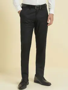 Allen Solly Men Solid Mid-Rise Trousers