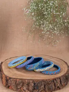 Taasha Craft Set Of 5 Thread Bangles