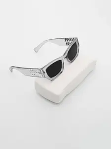 PELLE LUXUR Women Rectangle Sunglasses with UV Protected Lens PL25GS42