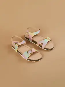 Fame Forever by Lifestyle Girls Embellished Buckle Flats