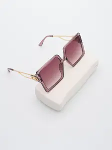 PELLE LUXUR Women Oversized Sunglasses with UV Protected Lens PL25GS82-Dark