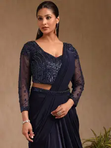 Soch Women Embellished Beads and Stones Ready to Wear Saree