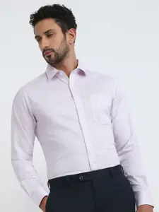 Raymond Striped Pure Cotton Slim-Fit Formal Shirt