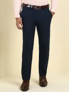 Allen Solly Sport Men Checked Slim Fit Formal Trousers