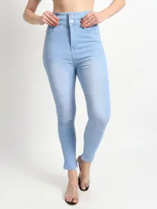 TYFFYN Women Slim Fit High-Rise Light Fade Stretchable Jeans