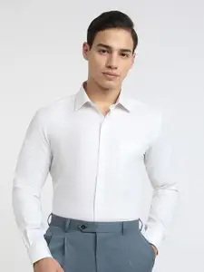 Raymond Patterned Pure Cotton Slim-Fit Formal Shirt