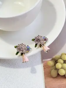 KRENOZ Floral Drop Earrings