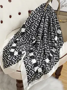 QUECY Women Printed Satin Scarf