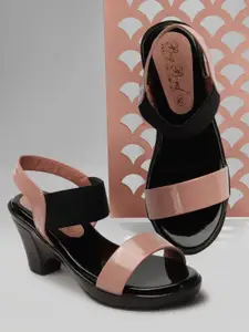 BIG BIRD FOOTWEAR Colourblocked Block Heel Sandals