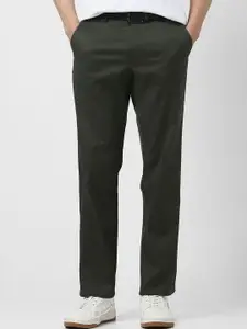 Van Heusen Men Mid-Rise Slim Fit Trousers