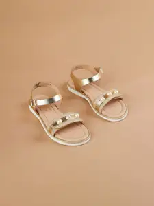 Fame Forever by Lifestyle Girls Embellished Buckle Flats