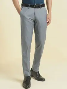 Allen Solly Men Textured Formal Trousers