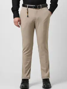 V Dot Men Skinny Fit Mid-Rise Trouser