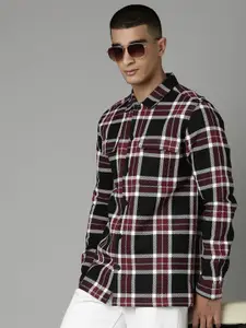 Kook N Keech Men Standard Tartan Checks Checked Casual Shirt