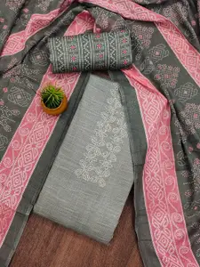 KALINI Ethnic Motifs Printed Unstitched Dress Material