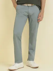 Allen Solly Men Self Design Slim Fit Trousers