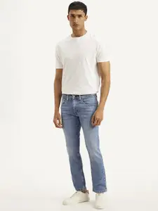 Levis Men Skinny Fit Mid-Rise Light Fade Stretchable Jeans