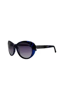 Azzaro Women Full Rim Butterfly Sunglasses with Polarised Lens AZ60035 C178