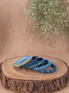 Taasha Craft Set Of 5 Thread Bangles