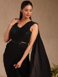 Soch Women Solid Beads and Stones Ready to Wear Saree