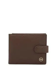 Da Milano Men Textured Leather Money Clip