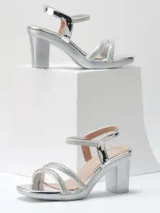 Froh Feet Women Western - Embellished Block Heels Sandals