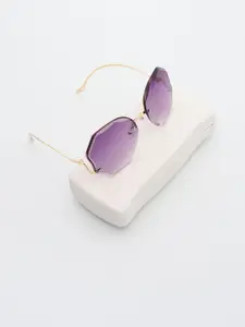 PELLE LUXUR Women Oval Sunglasses with UV Protected Lens PL25GS301