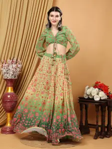 Louis Bayrad Printed Ready to Wear Lehenga With Blouse