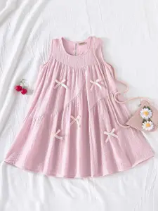 INCLUD Girls Embellished Embroidered A-Line Dress
