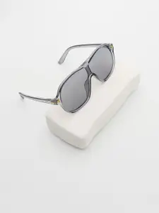 PELLE LUXUR Women Rectangle Sunglasses with UV Protected Lens PL25GS95