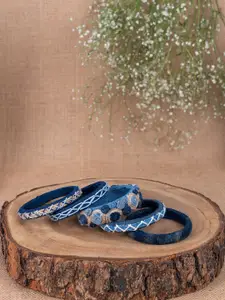 Taasha Craft Set Of 5 Thread Bangles