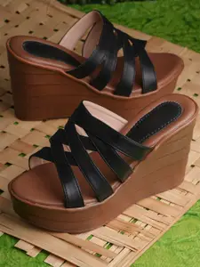 Froh Feet Women Open Back Wedge Sandals