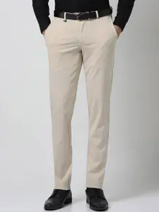 Van Heusen Men Solid Slim Fit Trousers