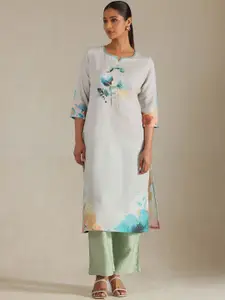 Soch Women Floral Printed Festive Straight Kurta