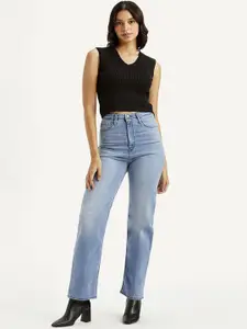 Levis Women Classic Regular Fit High-Rise Light Fade Jeans