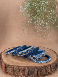 Taasha Craft Set Of 6 Thread Bangles