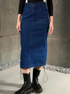 SASSAFRAS Pencil Midi Skirt