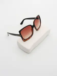 PELLE LUXUR Women Oversized Sunglasses with UV Protected Lens PL25GS98