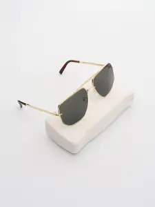 PELLE LUXUR Women Rectangle Sunglasses with UV Protected Lens PL25GS407